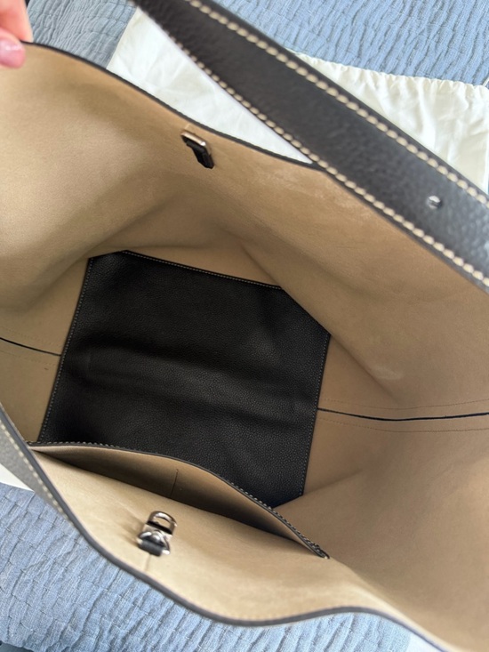 Toteme Black Pebbled Leather Hobo Bag - Picture 14 of 14